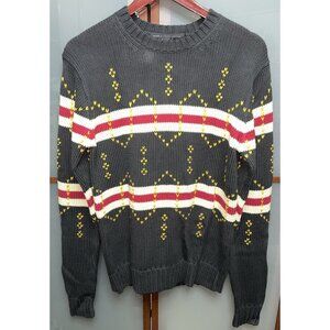 Marc By Marc Jacobs Men’s Striped Sashiko Stitch Pullover Sweater Size S NWT